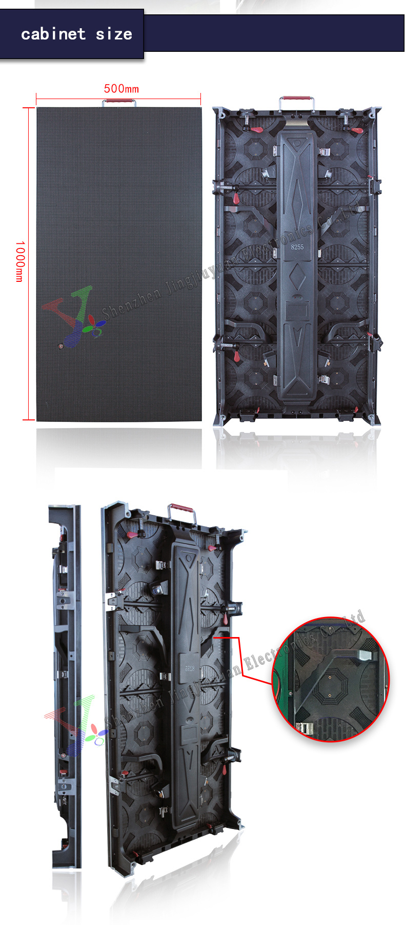 LED Display Indoor P3.91 P2.976 Hard Connection with Hub Board LED Rental Screen