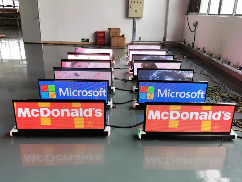 High Definition Car/Taxi Top LED Sign P5 RGB LED Screen