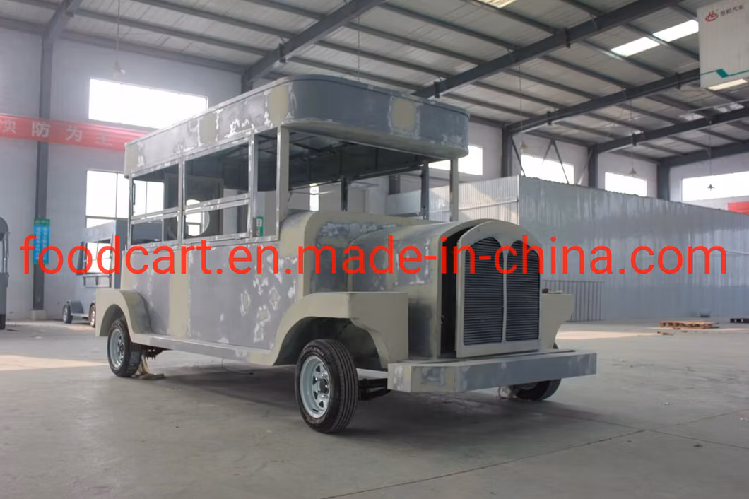 Square Top Outdoor Ice Cream Fast Food Truck/Mobile Food Truck/Coffee Truck/Vending Cart