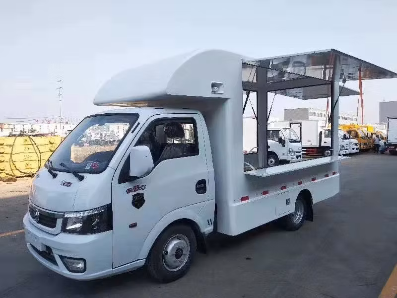 Dongfeng 4*2 Mobile Food Truck Offer Chocolate Shaved Ice Smoothie (Mobile Dining truck)