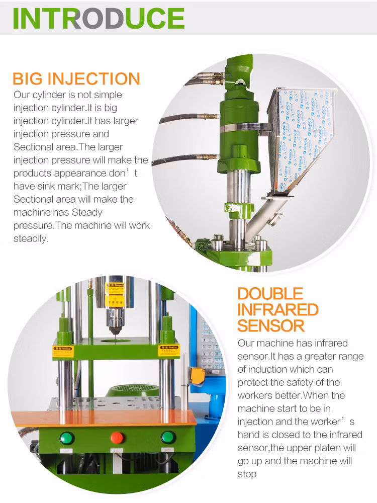 High Production Standard Hydraulic Injection Moulding Machine for Plastic Plug