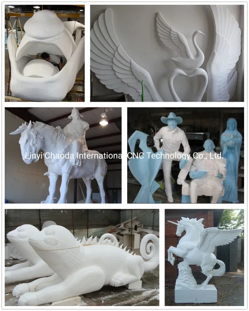 Hot Sale 4 Axis Carving Foam CNC Machine for Statue Mold