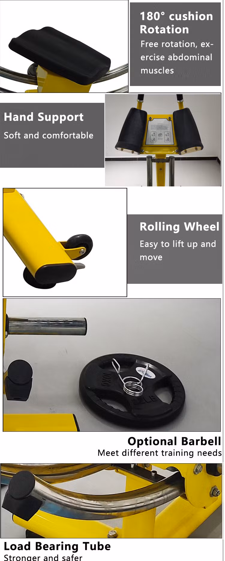 Gym Fitness Crunch Abdominal Trainer Abdominal Exercise Ab Coaster