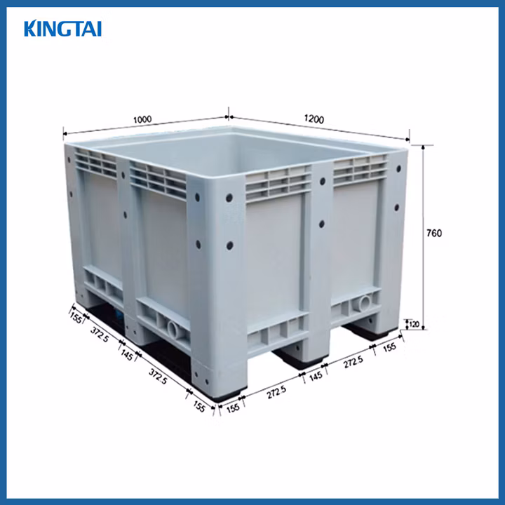 Plastic Pallet Container, Plastic Pallet Box, 600L Plastic Pallet Bin