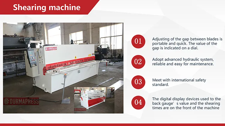 Long Worktable QC12y 6X3200 Mild Steel Plate Cutting Machine