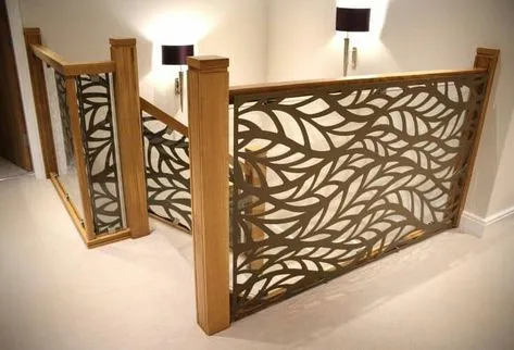 Laser Cut Wall Panels Stair Railing