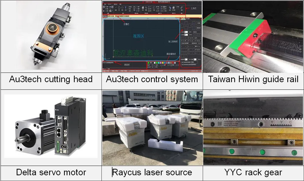 Sheet Metal Carbon Steel Brass Aluminum Fiber Laser Cutting Machine 1000W Plate Laser Cutter