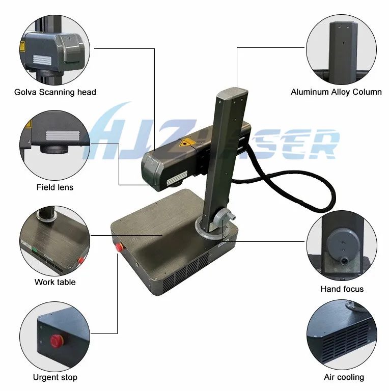 Portable Fiber Laser Marking Machine for Metals