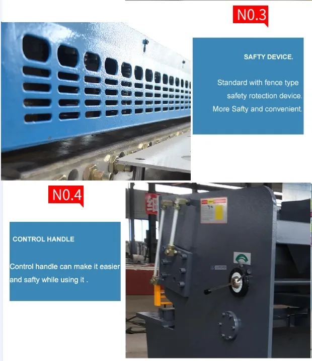 Steel Plate Hydraulic Plate Shearing Machine with CNC Controler