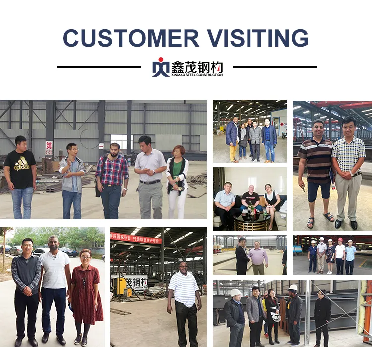 Steel Stanchion Steel Structure Warehouse Factory Warehouse with Steel Plate