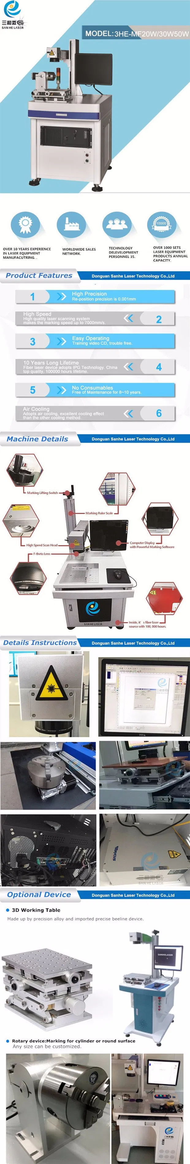 Best Quality Economic 10W Portable Laser Engraver Laser Marking Machine for Metal