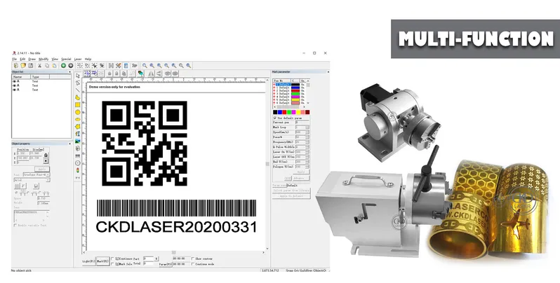 Portable Mopa Laser Engraving for Metal Non-Metal with Computer