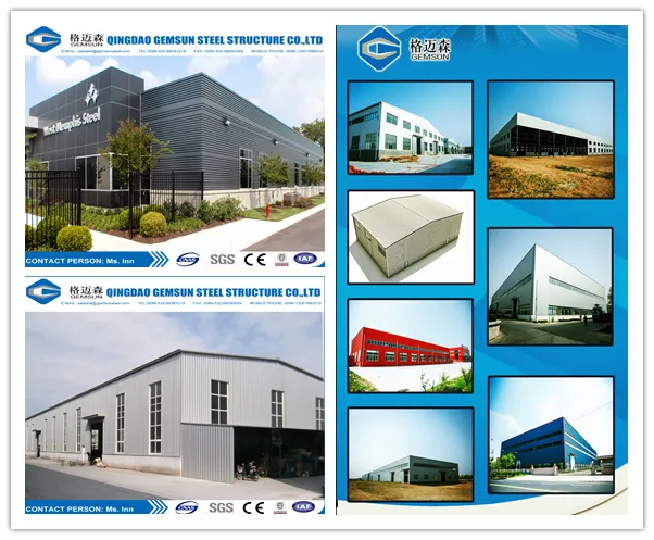 Designed Steel Workshop Steel Warehouse with Sandwich Panel