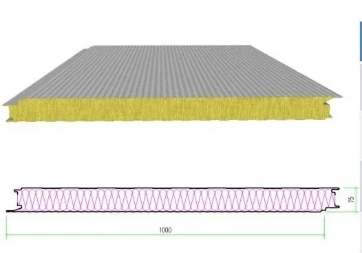 Fire Resistant Rockwool Sandwich Panels for Steel Shed Structure