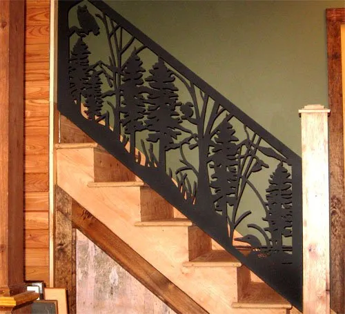 Laser Cut Fencing Panels for Stair Guardrail