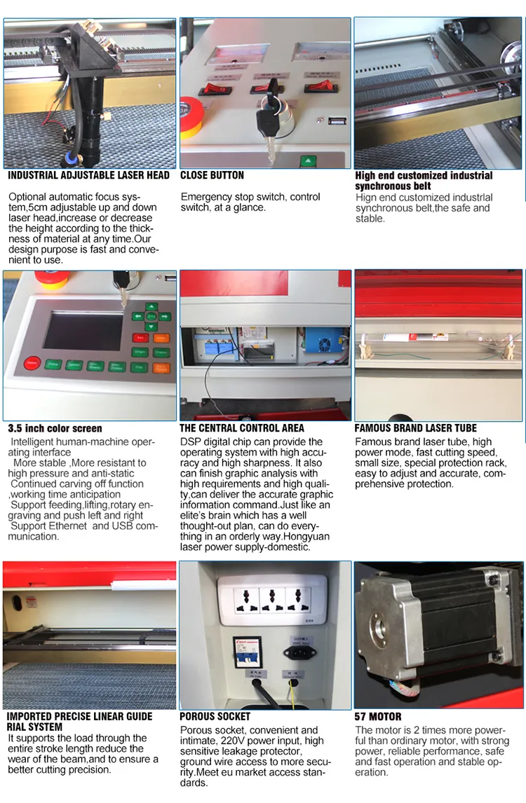 Laser Cutter 1610 Non-Metal Laser Cutting Machine