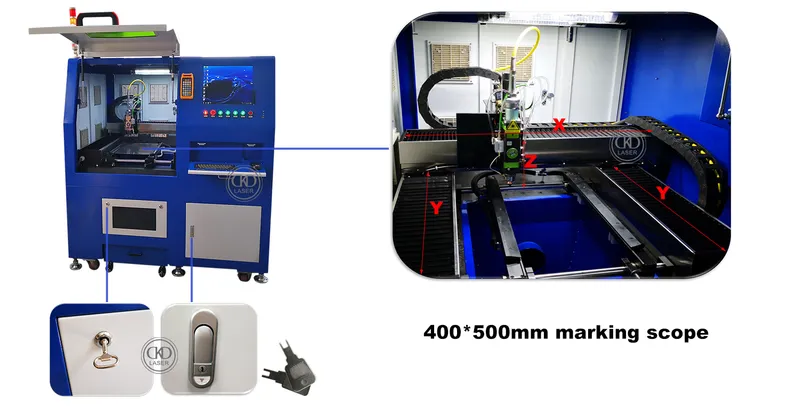 High-Performance Fiber Laser Engraving Cutting Machine for Metal Key