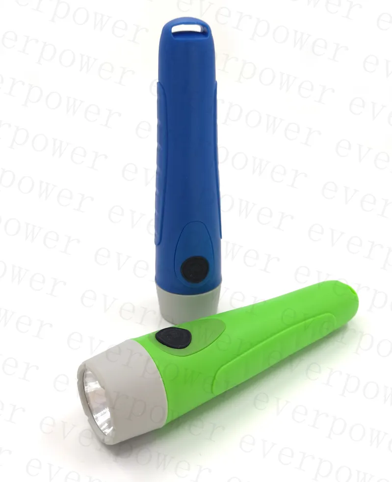 2AA Plastic Portable LED Torch for Promotion