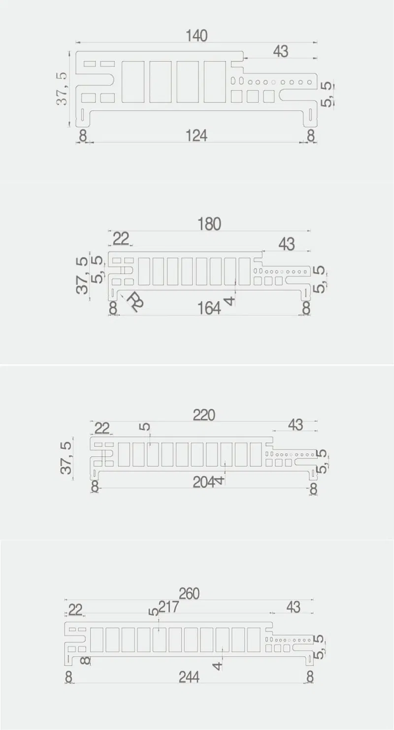 Fast Install Wood Plastic Composite WPC Door Frame