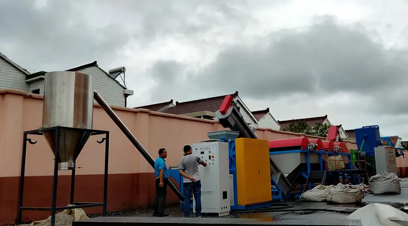 Plastic Film Washing Drying Machine with Squeezing Granules Making System