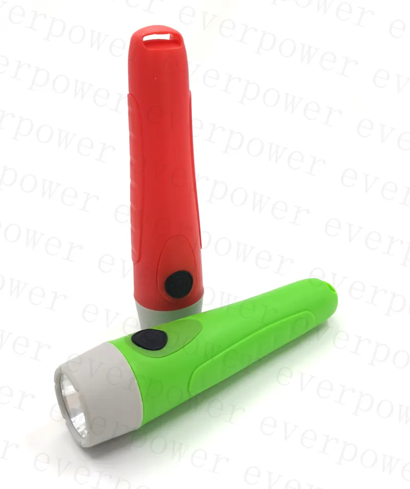 2AA Plastic Portable LED Torch for Promotion