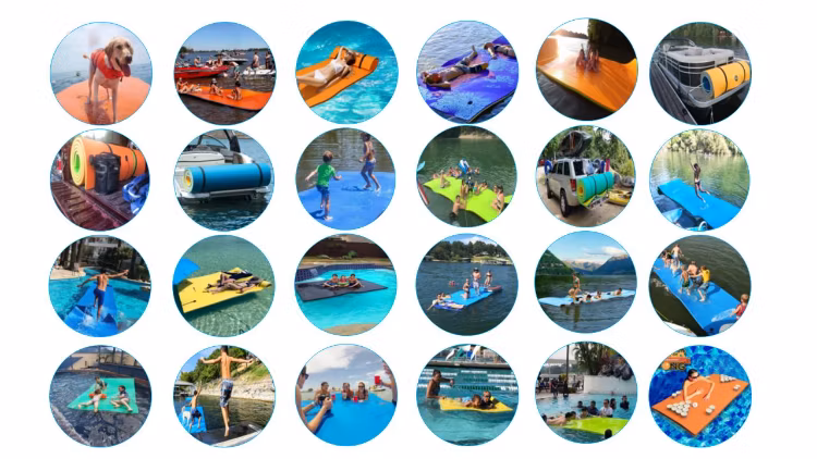 Floating Water Equipment Pad Floating Island XPE Foam Mat for Lakes or Pools