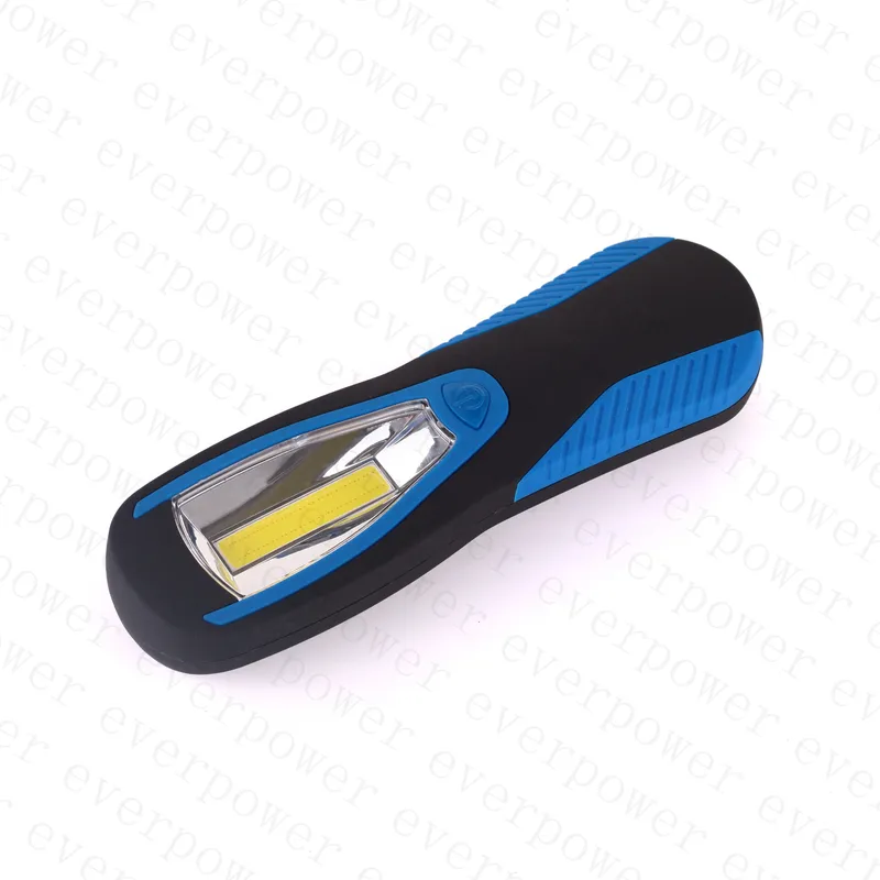 High Brightness Rubber Painted COB LED Flashlight with Foldable Hook