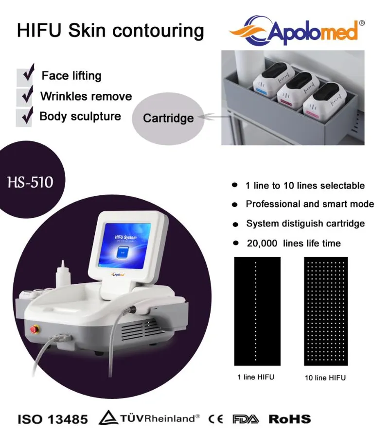 Apolo Portable Body Sculpture and Slimming Hifu High Intensity Ultrasound System