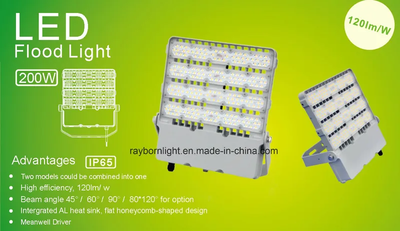 200W Outdoor High Brightness LED Stadium Floodlight with Ce EMC