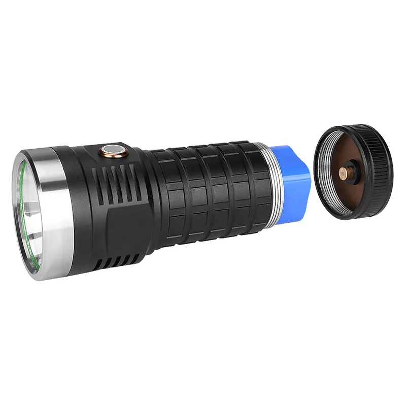New P70 2000lm Flashlight Outdoor Lighting Aluminum Waterproof Flashlight