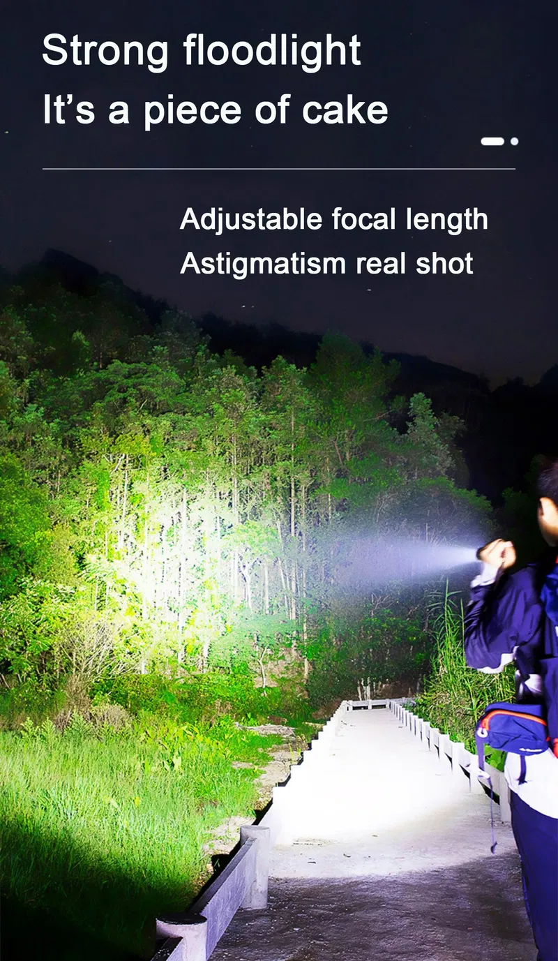 Multi Function Portable High Power Rechargeable 18650 LED Torch Flashlight