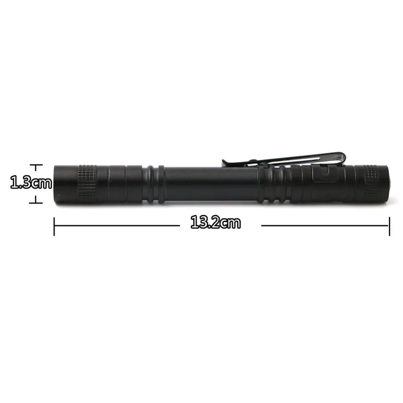 Mini Portable Flashlight XPE 600lm AAA Pocket Pen Flashlight Torch