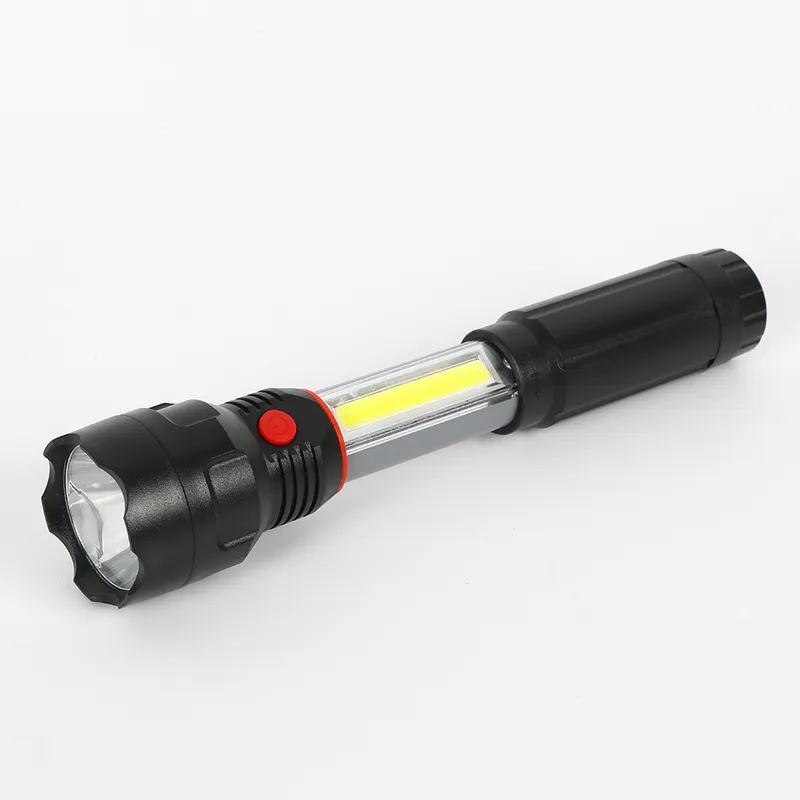 Yichen 2 in 1 Telescopic LED Torch & Flashlight with Dual Light & Magnetic Base