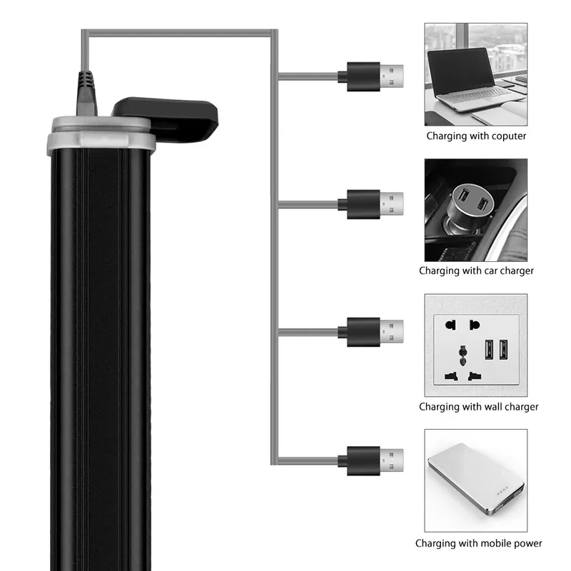 Multifunction Working Lights Solar LED Flashlight 3W COB LED Torch Light