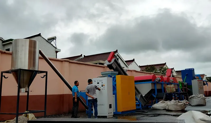 Plastic Film Washing Drying Machine with Squeezing Granules Making System