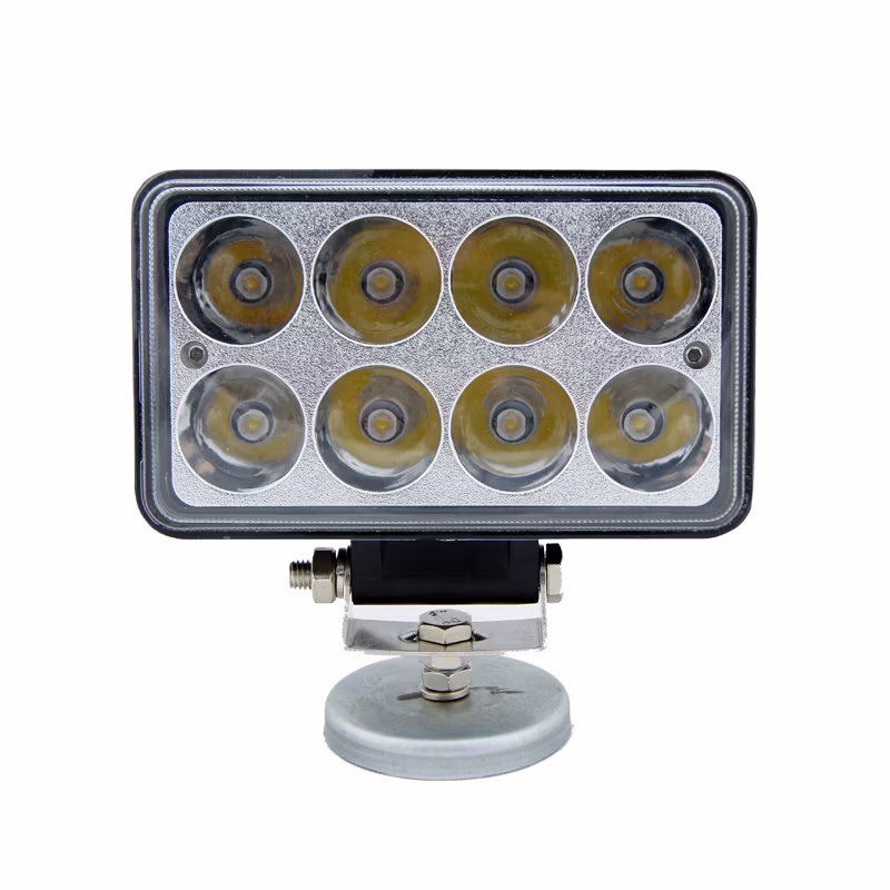 White Amber Colour Switchable 24W Waterproof LED Car Headlamp Flashlight