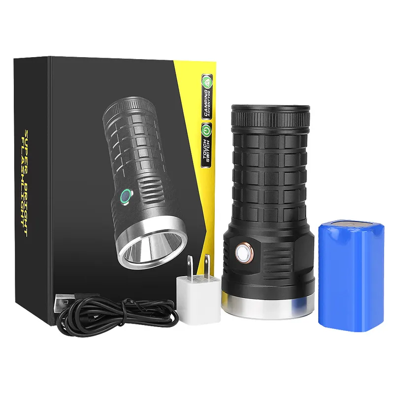 New P70 2000lm Flashlight Outdoor Lighting Aluminum Waterproof Flashlight