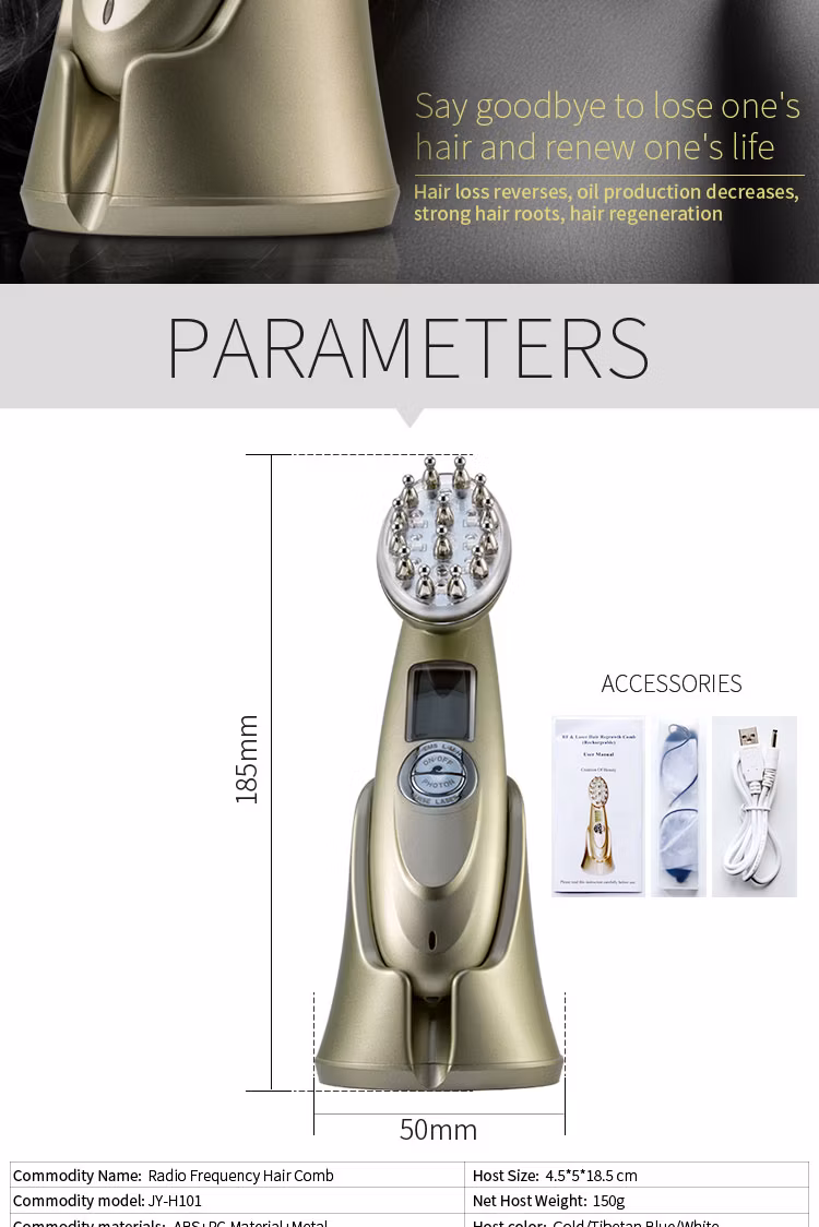 Customize Private Label Hair Treatment Regrowth Red Light Therapy Laser Hair Anti Loss Hair Comb