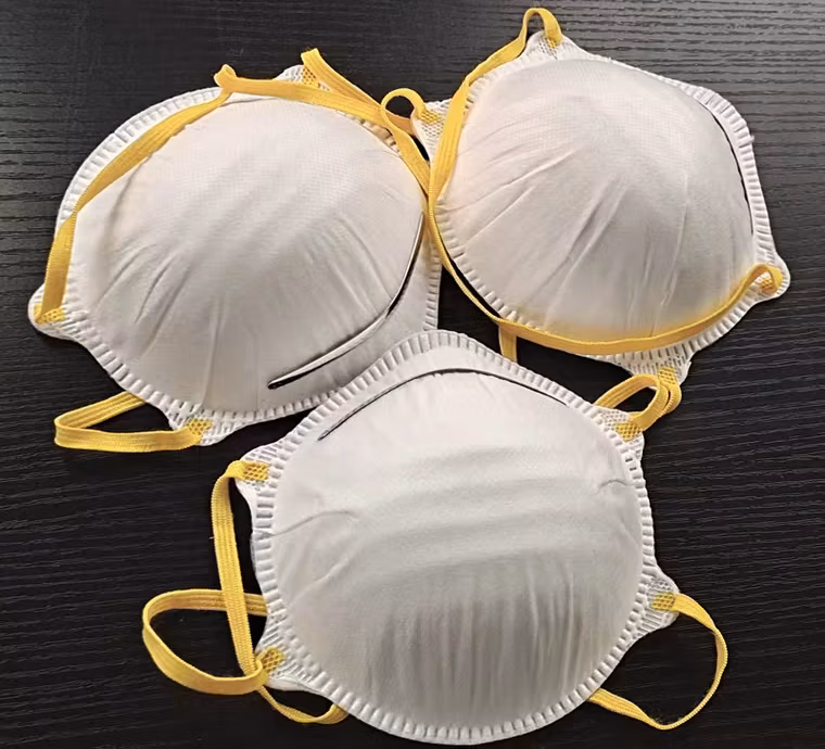 Ce Certification Head-Mounted Cup Shape FFP2 KN95 Face Mask