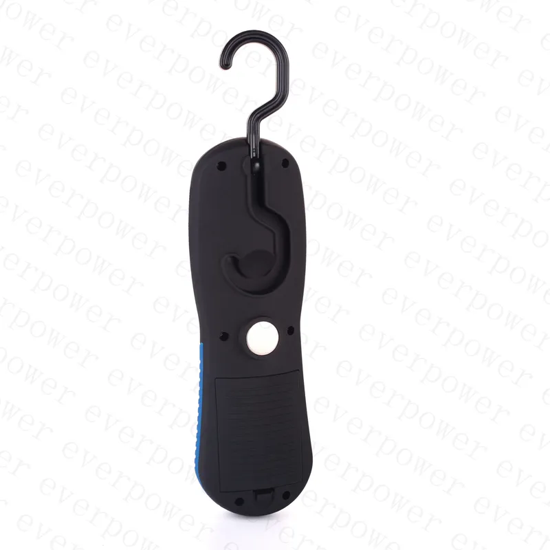 High Brightness Rubber Painted COB LED Flashlight with Foldable Hook