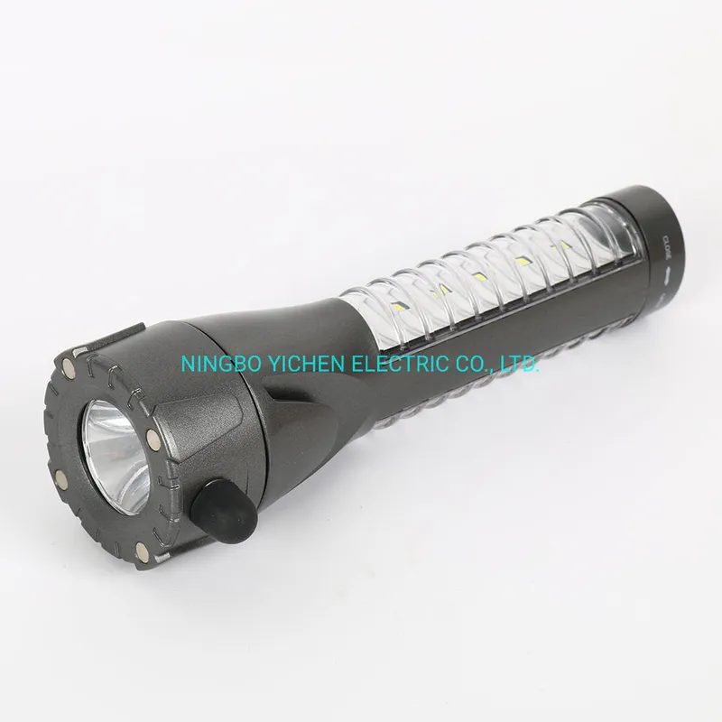 Magnetic Multifunctional LED Flashlight with Window Breaker