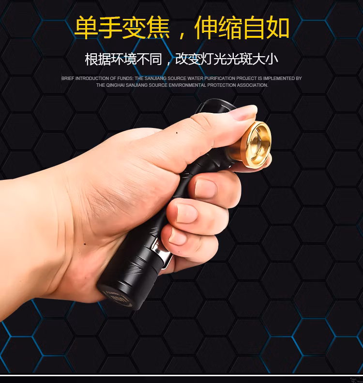 Multi-Functionusb Charging with Clip Work Light Headlights Smart Flashlight
