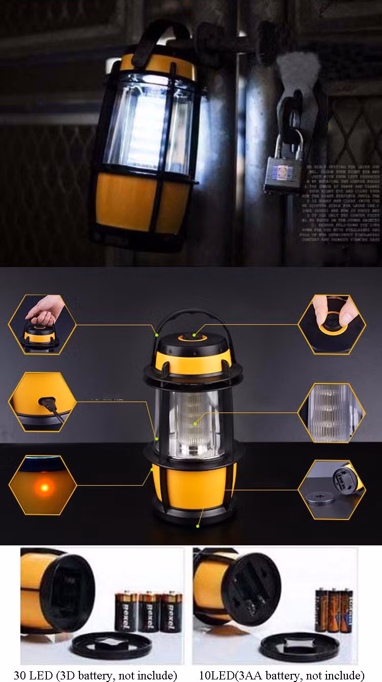Portable Camping Lantern Powered by 3AAA
