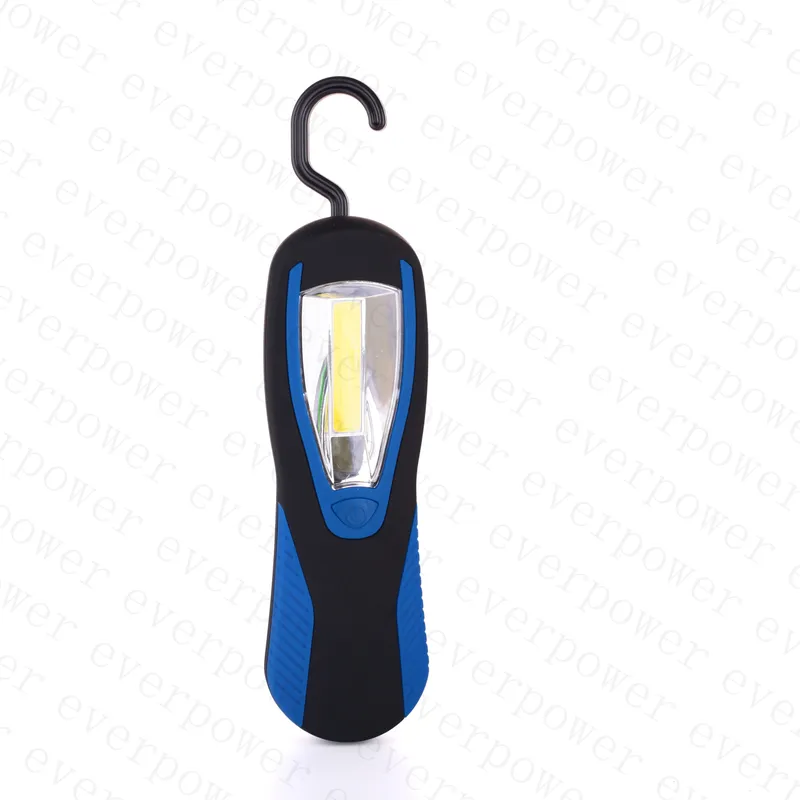 High Brightness Rubber Painted COB LED Flashlight with Foldable Hook