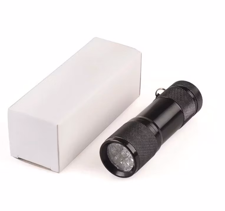 Customized Logo Aluminum Flashlight 9LED Torch