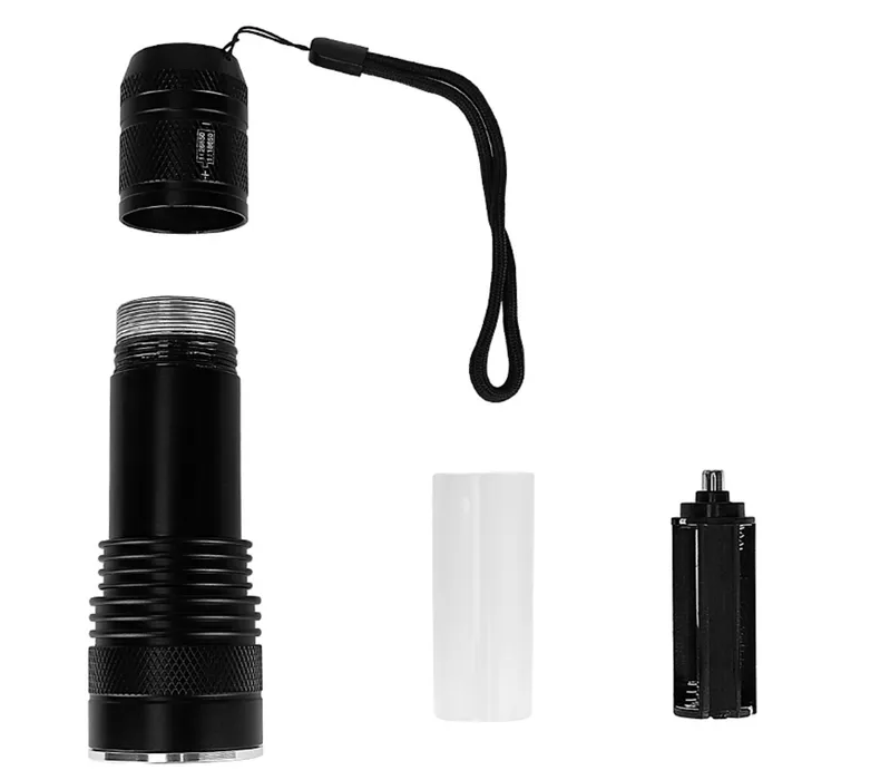 Magnetic Torch Portable Waterproof Dual Color LED Diving Flashlight