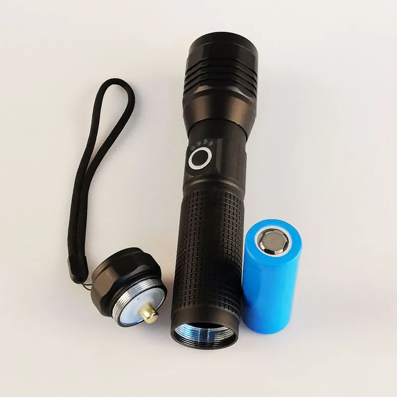 Yichen 1200 Lumen Rechargeable Zoomable Tactical LED Flashlight Torch