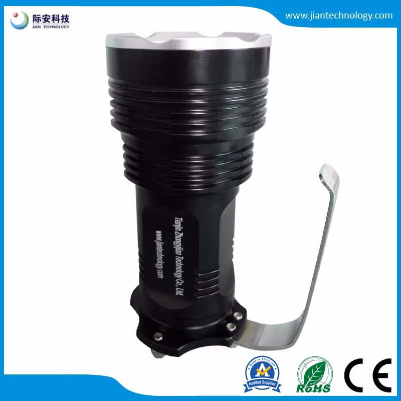 5X6w 18650 Rechargeable LED 395nm Amber Hunting Detective UV Flashlight