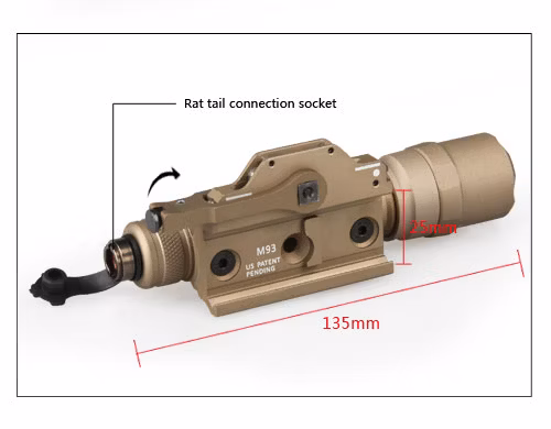 Tactical Ultra Scout Light Rail-Mountable Weapon Flashlight Cl15-0044