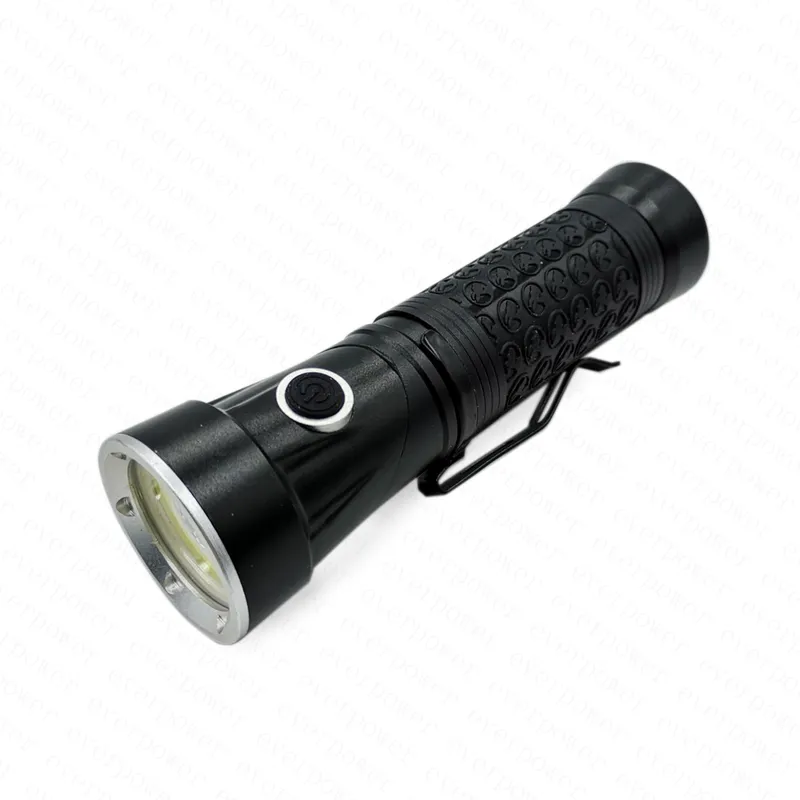 Tactical COB LED Flashlight with Pen Clip Light for Camping